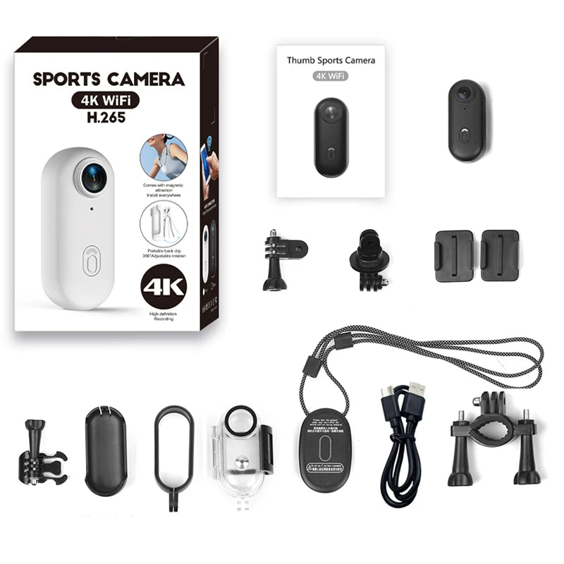 Fitatone™ 4K Mini Action Camera – Compact, Waterproof & Magnetic Cam for Sports, Cycling, and Everyday Adventures
